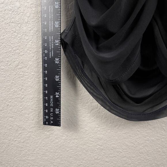 Oh Polly Sheer Perfection Mesh Corset Underwired Mini Dress Black 4 Ruched NWT - Picture 15 of 16